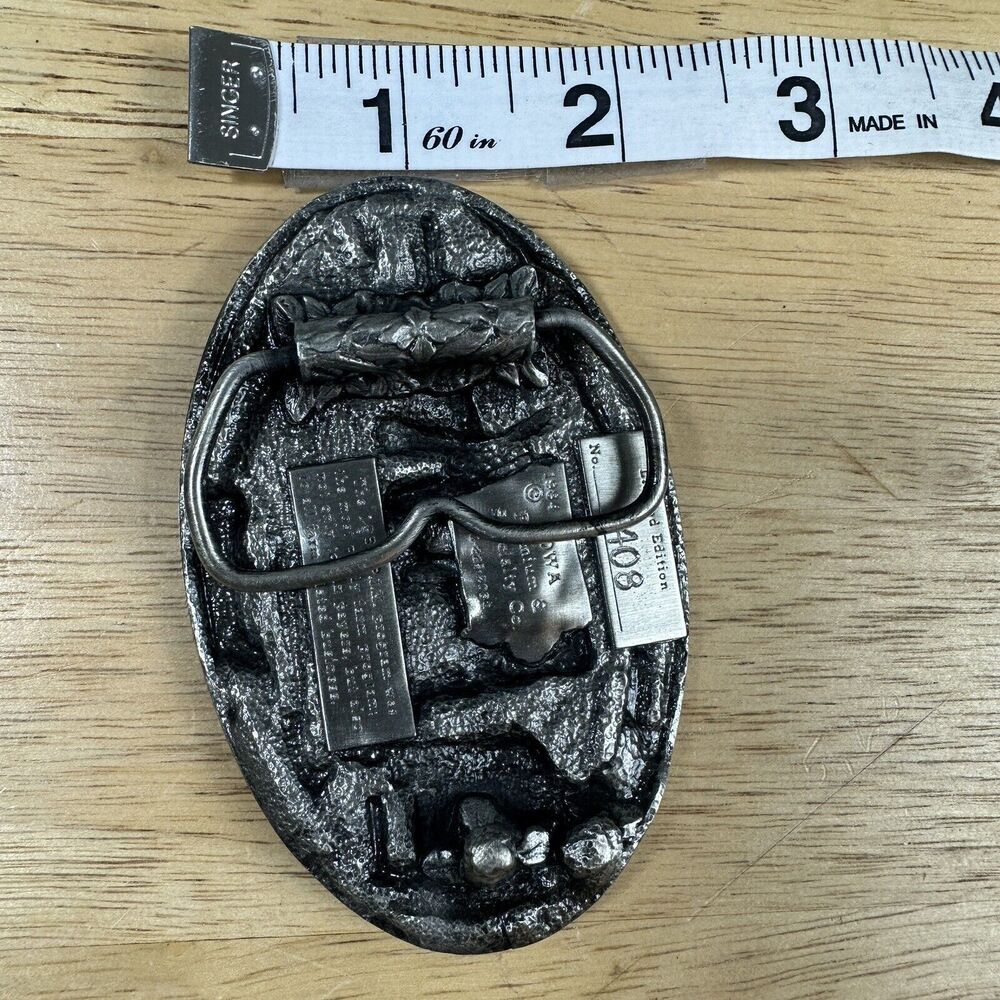 1984 Vintage PIK I Survived Agribusiness Limited Edition #1408 Belt Buckle - Picture 2 of 12